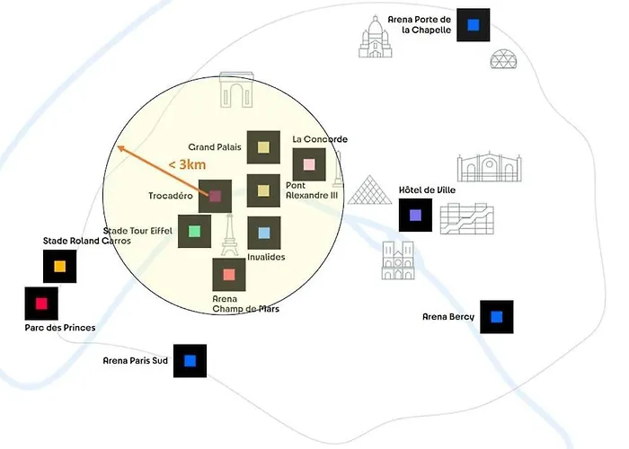 Appartement Eiffel Tower View - Balcony - Trocadero Parijs
